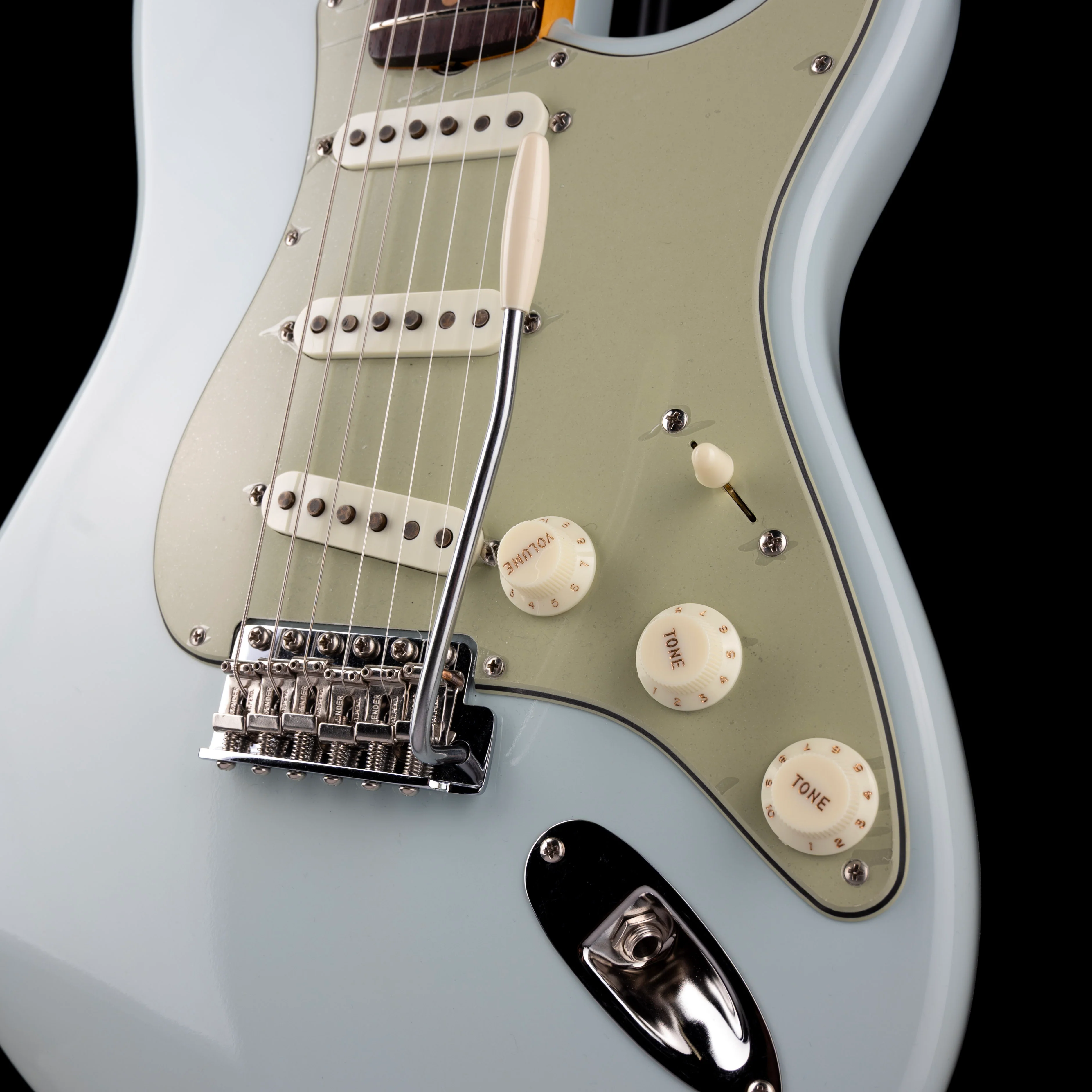 Fender Custom Shop Vintage Custom 1959 Stratocaster Time Capsule Faded Aged Sonic Blue With Case - Image 5