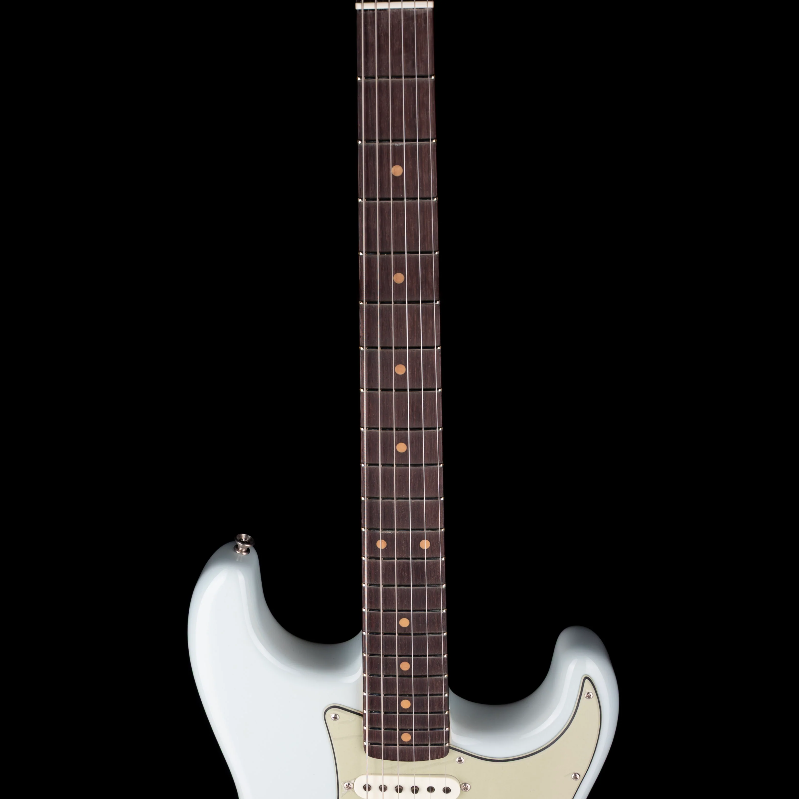 Fender Custom Shop Vintage Custom 1959 Stratocaster Time Capsule Faded Aged Sonic Blue With Case - Image 7