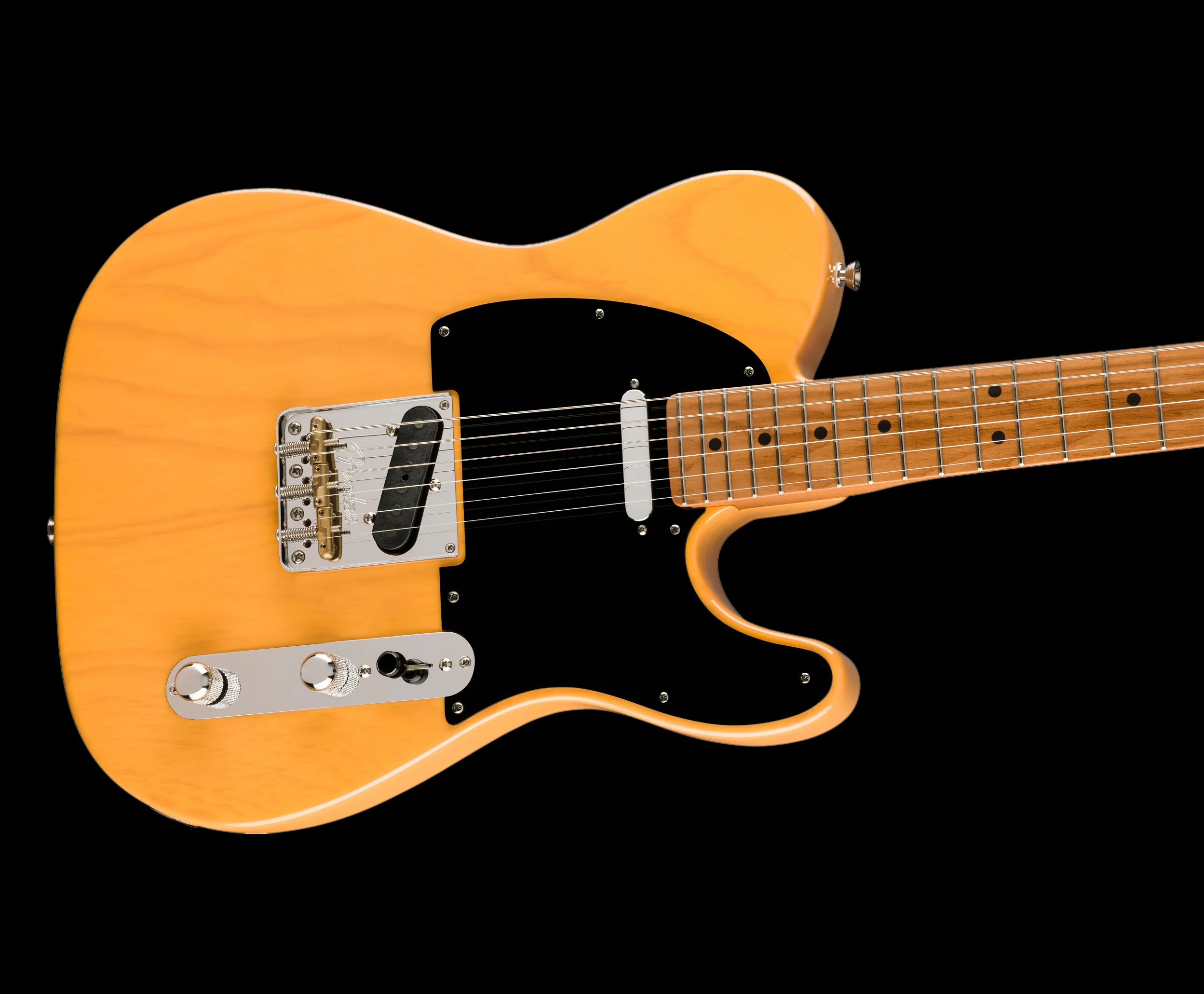 Fender Dealer Exclusive American Professional II Telecaster Roasted Maple Butterscotch Blonde with Case - Image 3