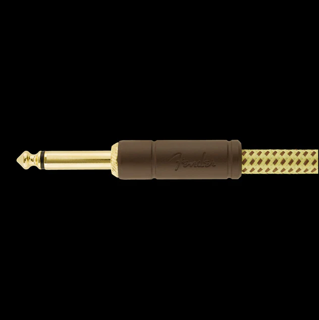 Fender Deluxe 10ft. Angled Instrument Cable Tweed - 990820091 - Image 3