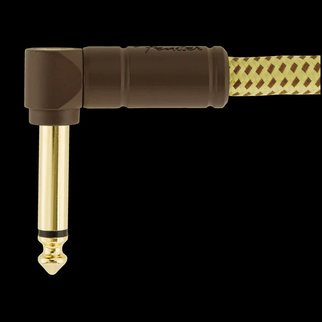 Fender Deluxe 10ft. Angled Instrument Cable Tweed - 990820091 - Image 4