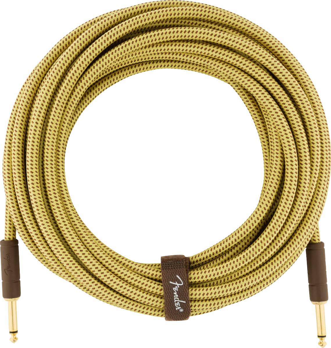 Fender Deluxe 25-ft. Tweed Instrument Cable - Image 2