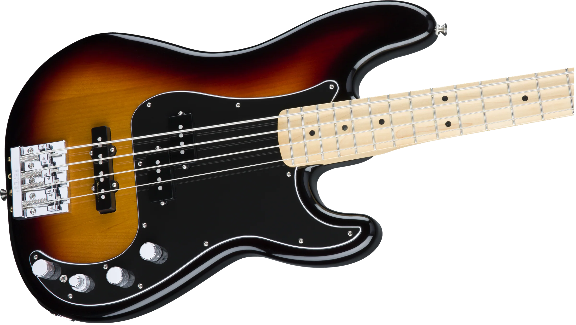Fender Deluxe Active P Bass Special With Bag Sunburst Maple Board - Image 5