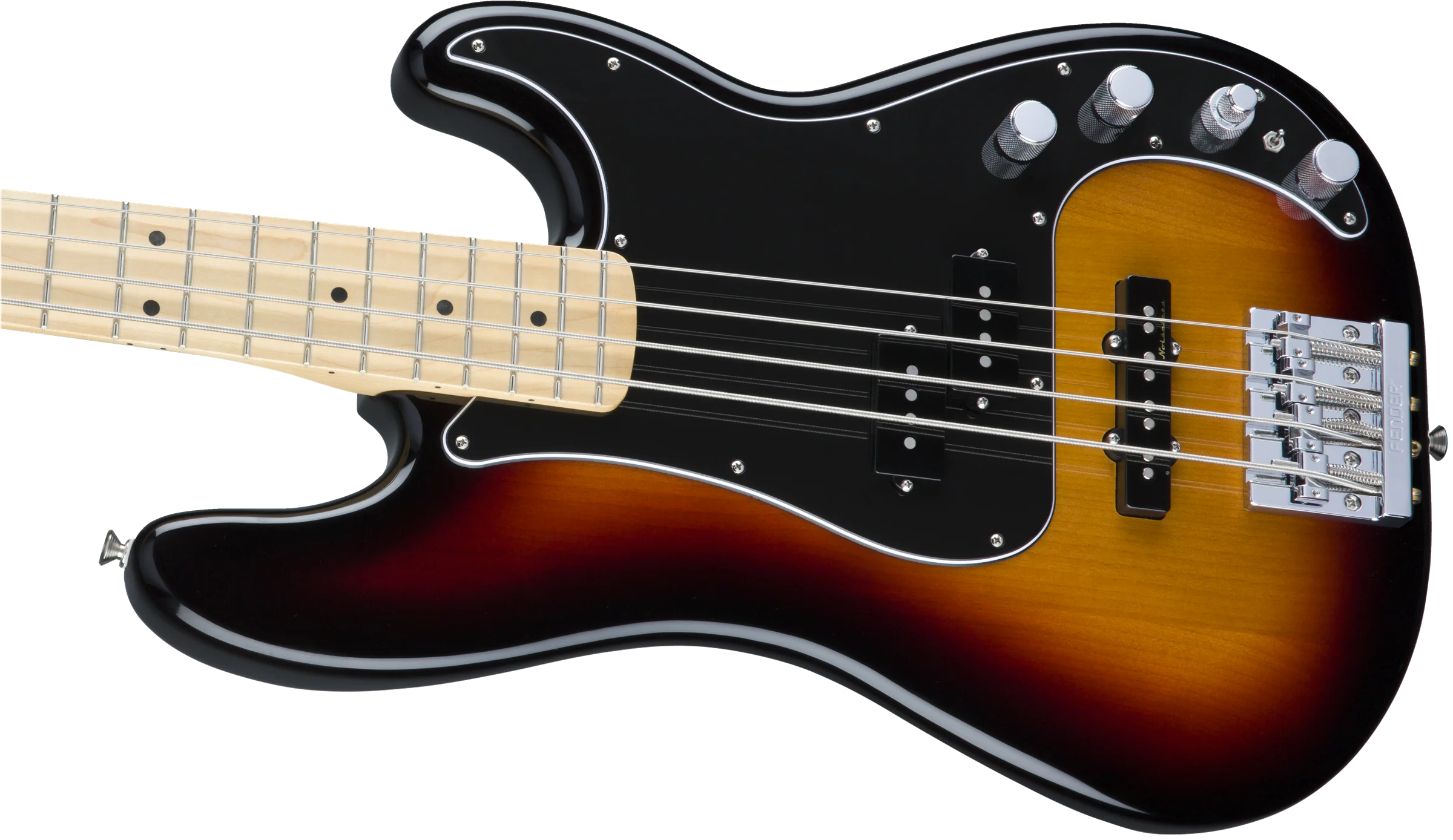 Fender Deluxe Active P Bass Special With Bag Sunburst Maple Board - Image 6