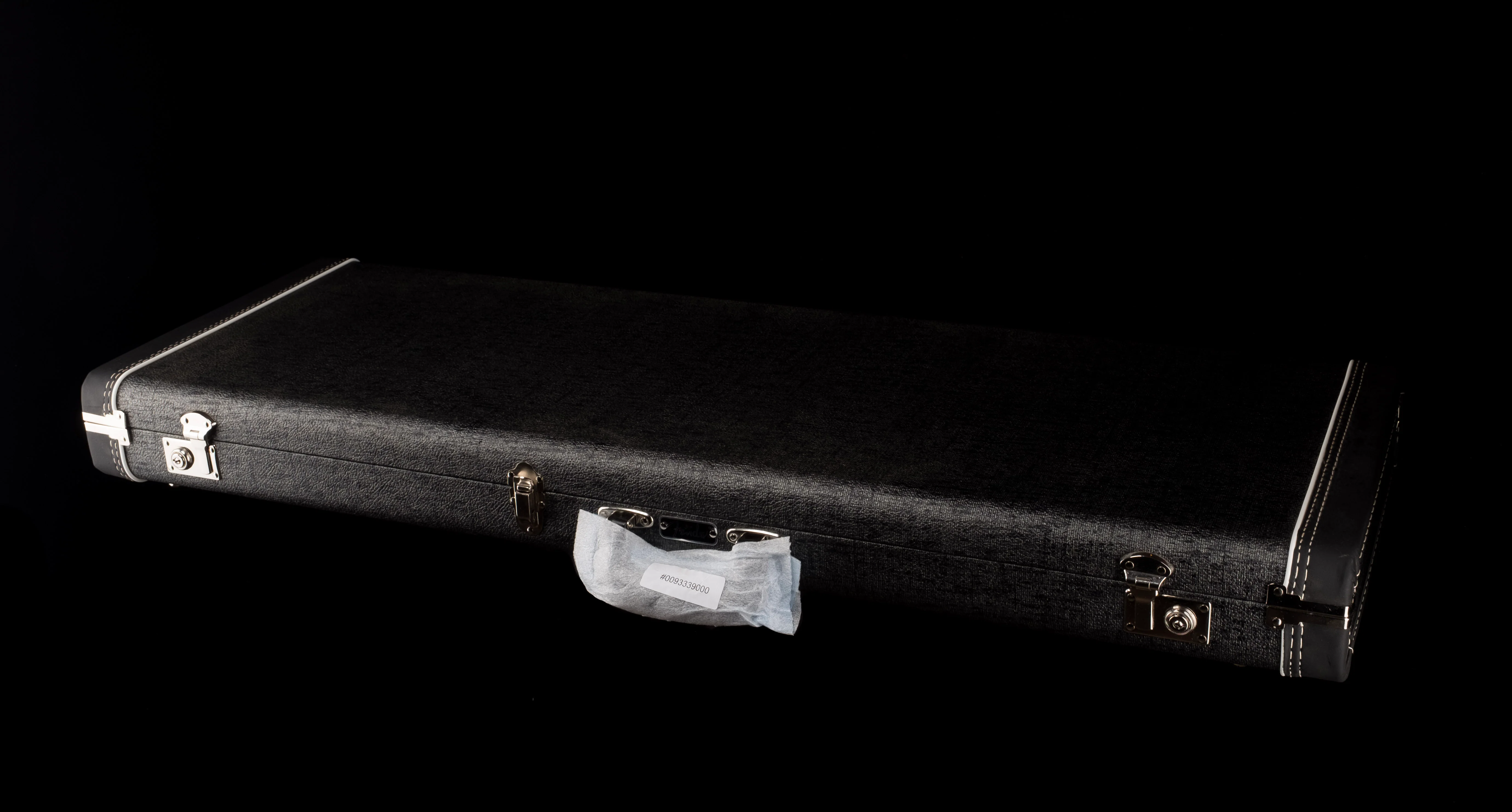 Fender USA Made Deluxe Jaguar/Jazzmaster G&G Hardshell Case Black/Silver with Blue Interior - Image 5
