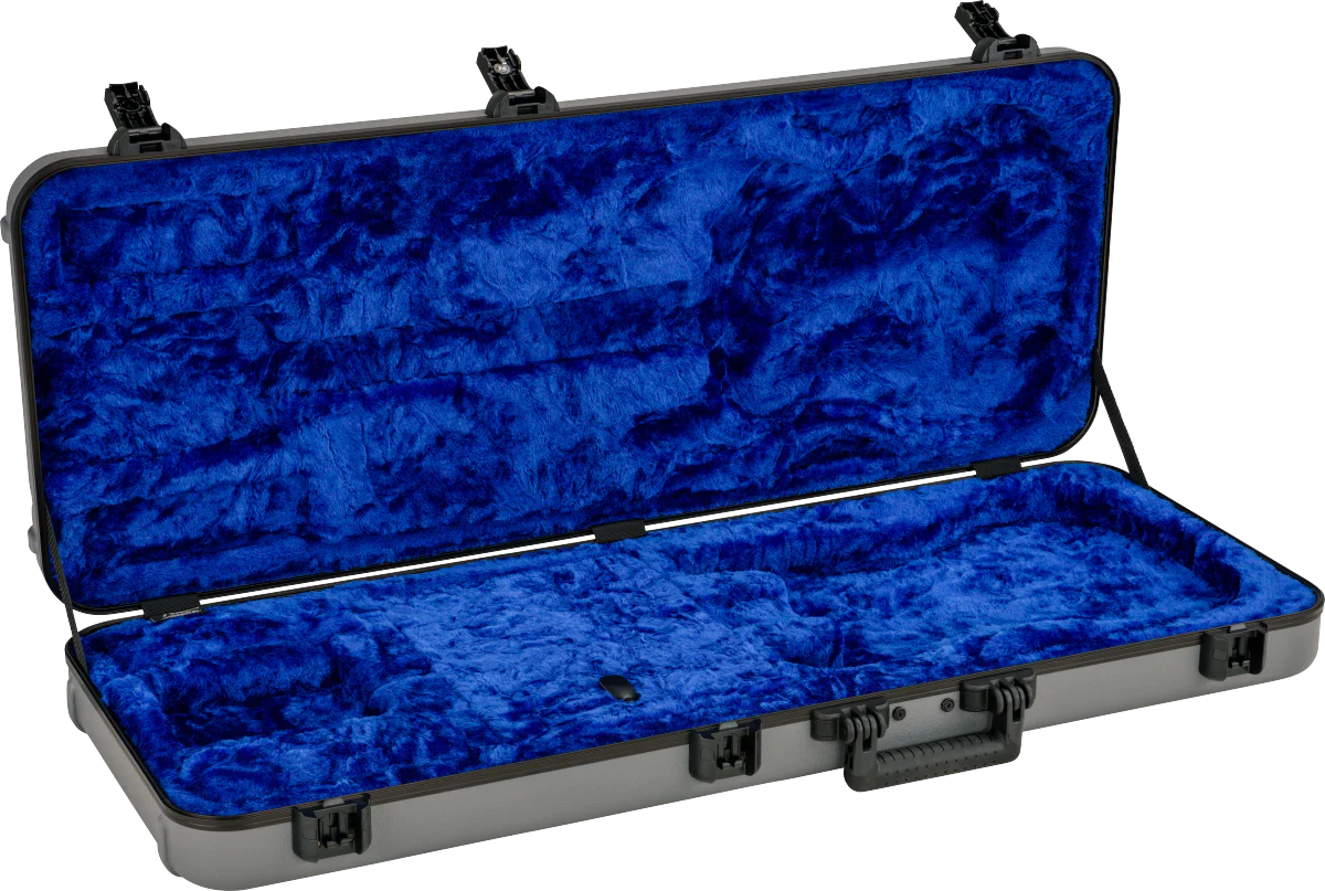 Fender Deluxe Molded Strat/Tele Case Silver/Blue