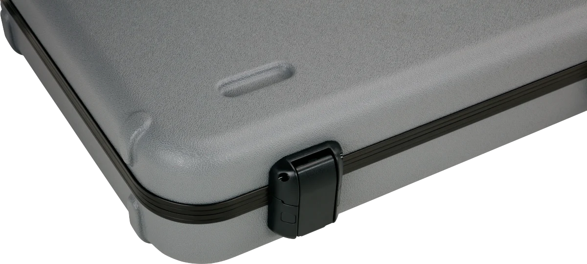 Fender Deluxe Molded Strat/Tele Case Silver/Blue - Image 4