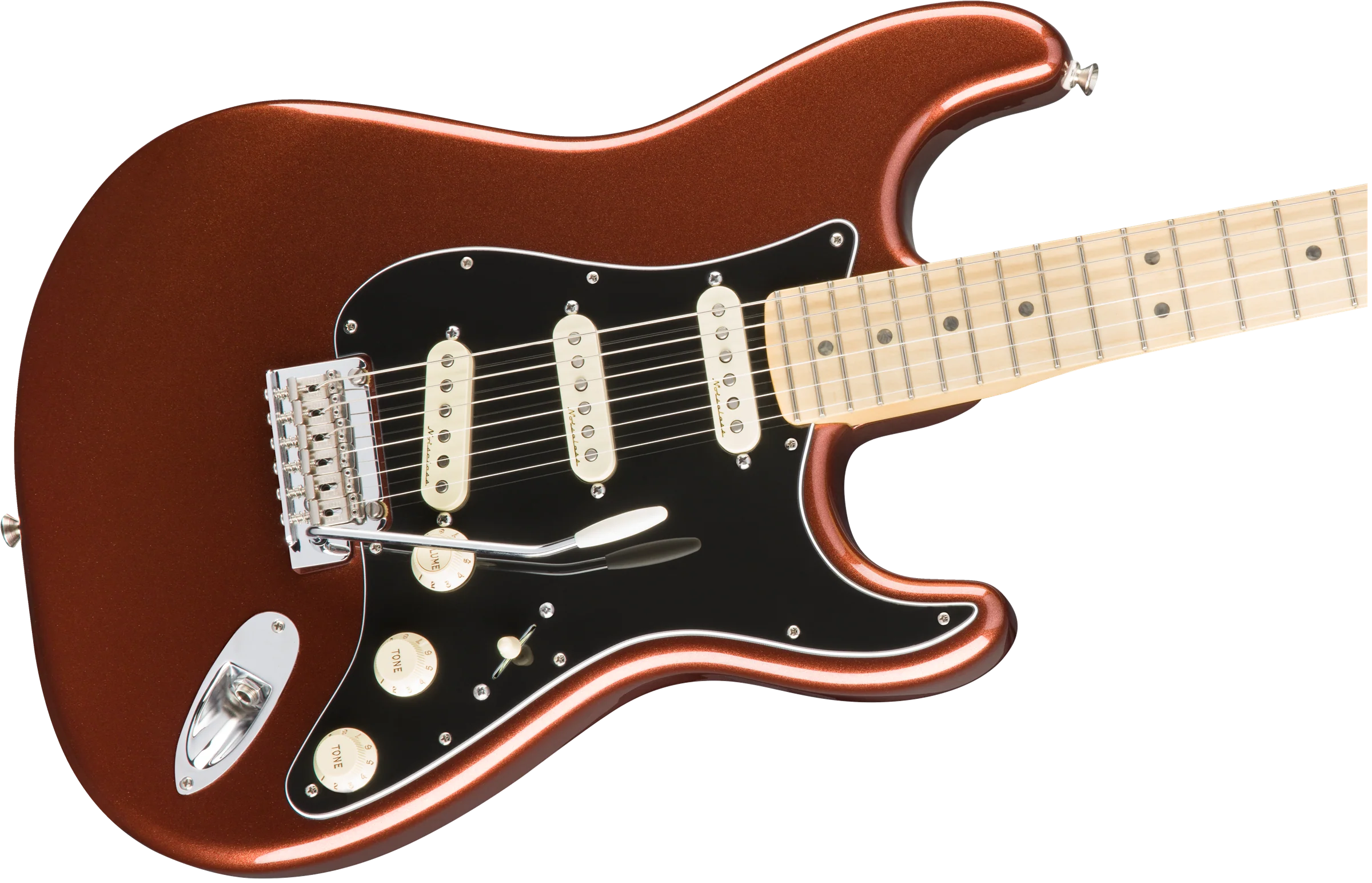 Fender Deluxe Roadhouse Stratocaster Maple Fingerboard Classic Copper - Image 4