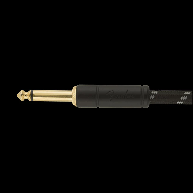 Fender Deluxe Series Instrument Cable Straight/Straight 10ft. Black Tweed - Image 3