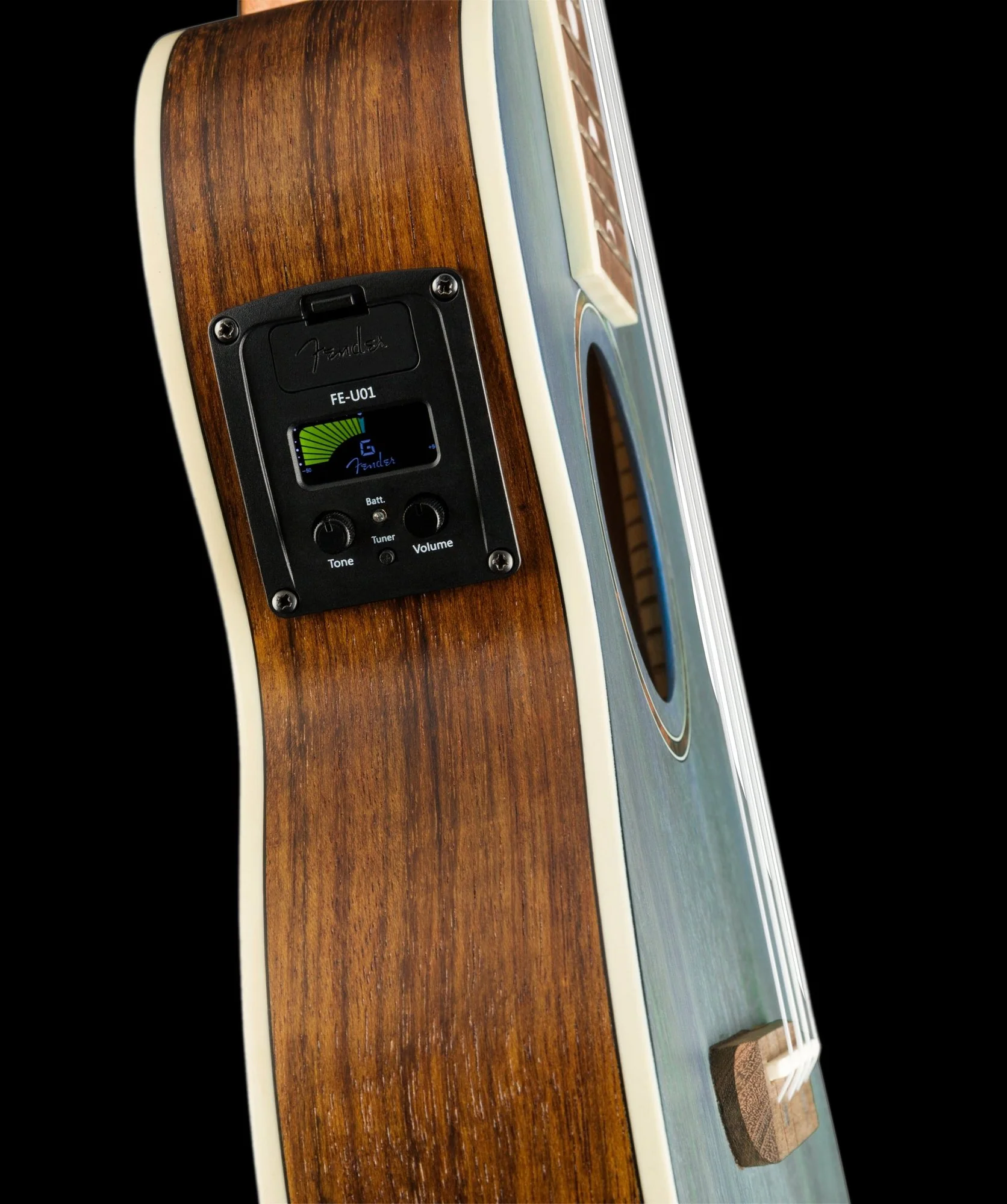 Fender Dhani Harrison Tenor Ukulele Turquoise With Gig Bag - Image 6