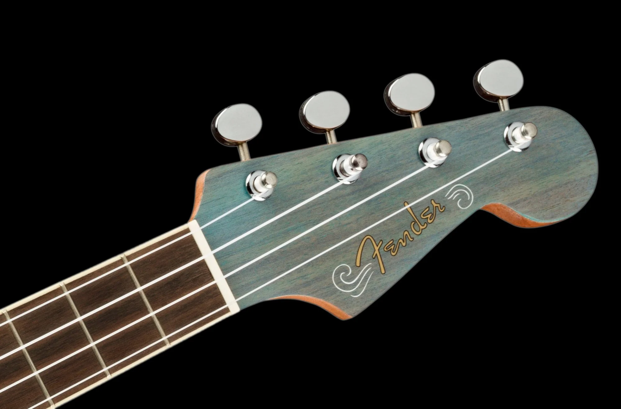 Fender Dhani Harrison Tenor Ukulele Turquoise With Gig Bag - Image 7