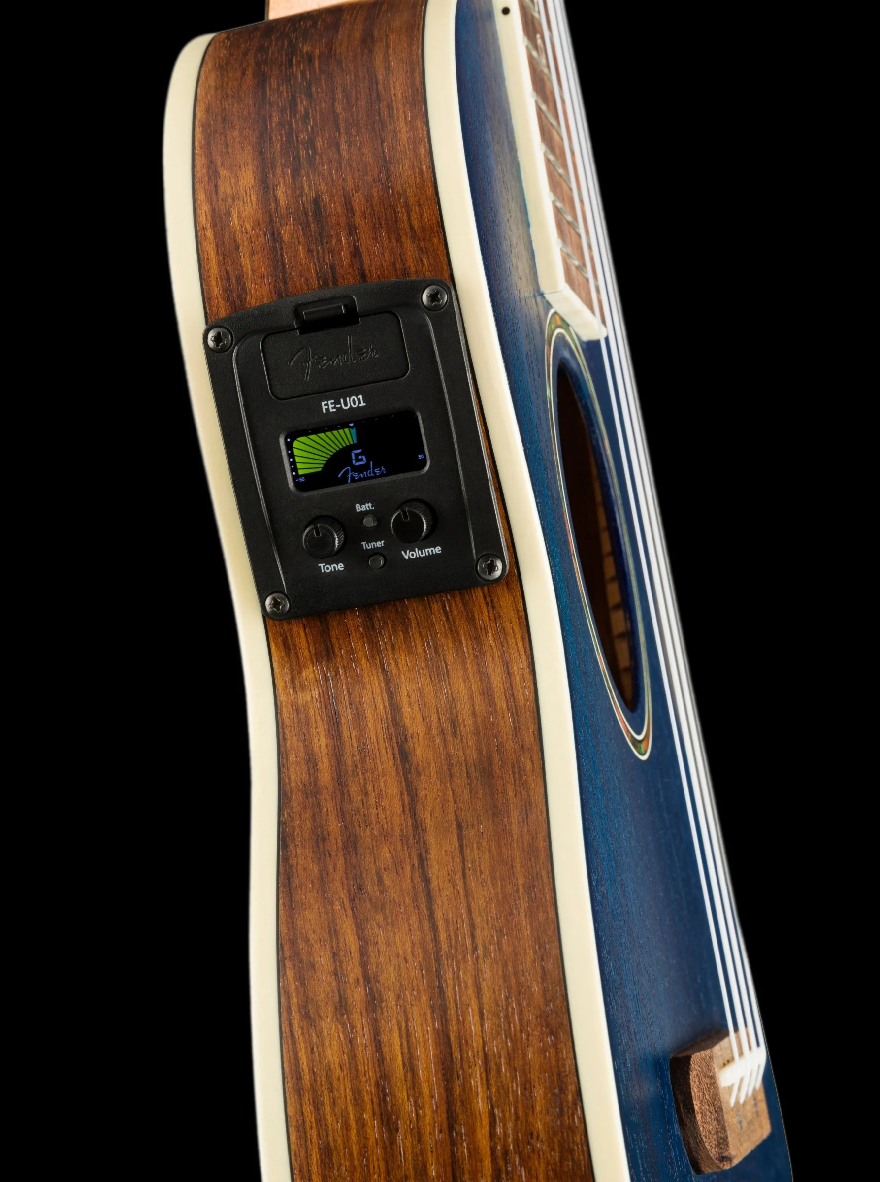 Fender Dhani Harrison Ukulele Sapphire Blue with Gig Bag - Image 5