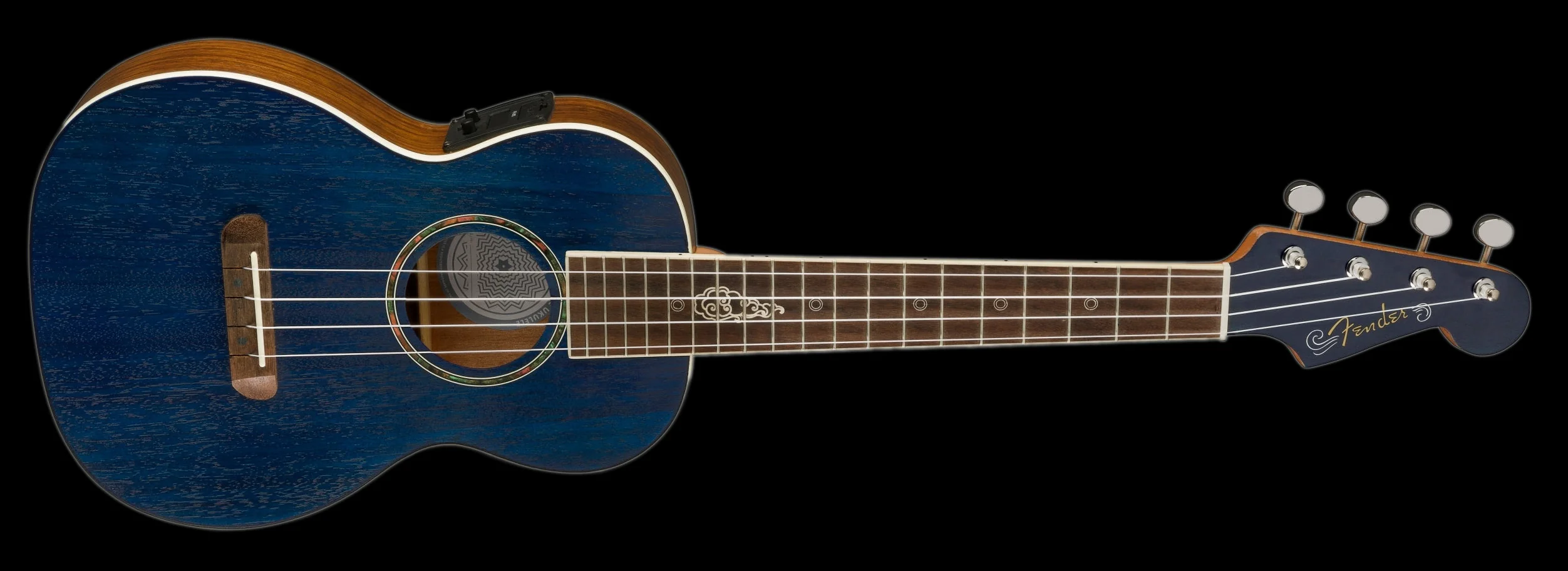 Fender Dhani Harrison Ukulele Sapphire Blue with Gig Bag - Image 7