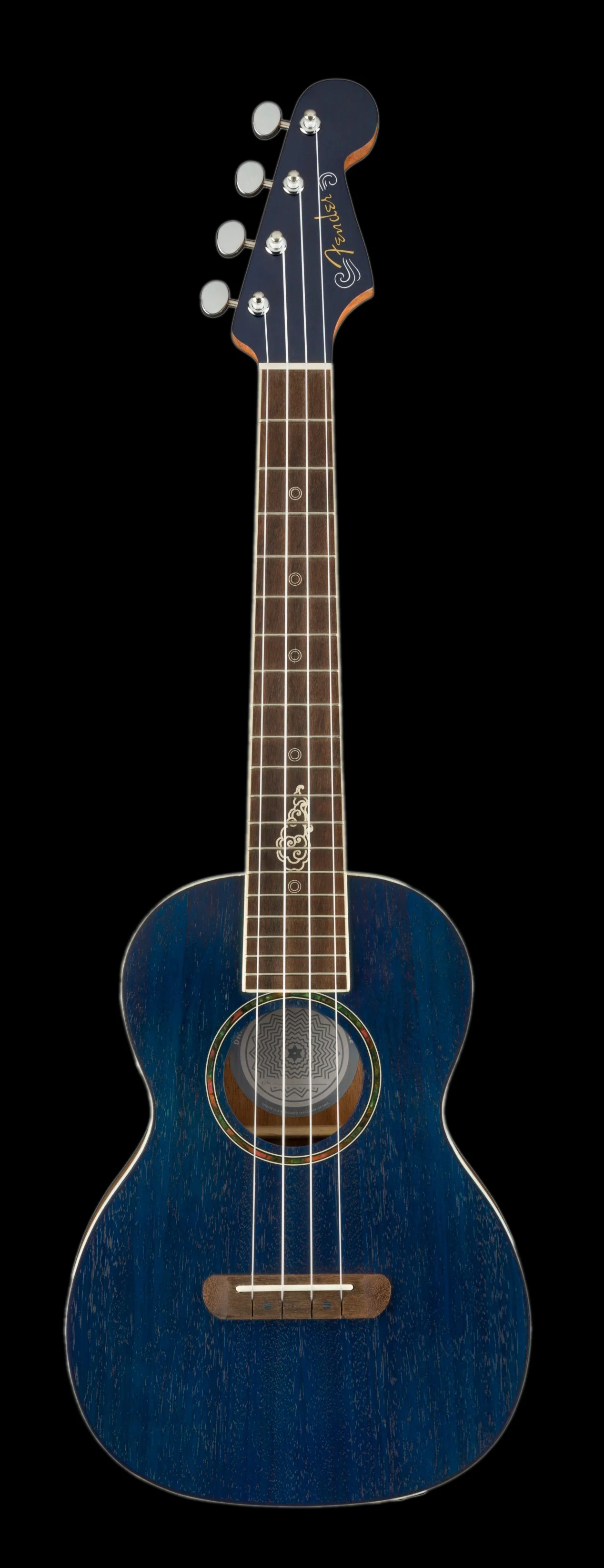Fender Dhani Harrison Ukulele Sapphire Blue with Gig Bag - Image 8