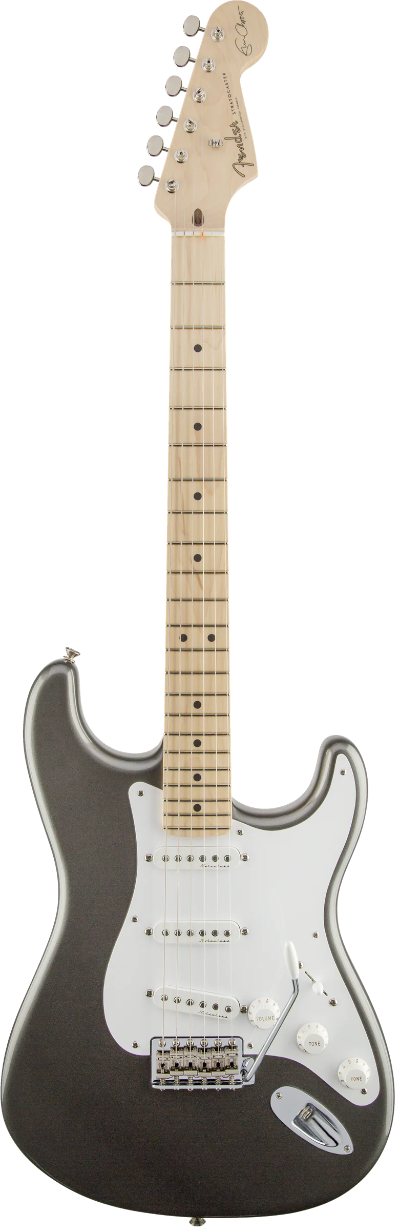 Fender Artist Series Eric Clapton Stratocaster Maple "Blackie" Pewter With Case - Image 2