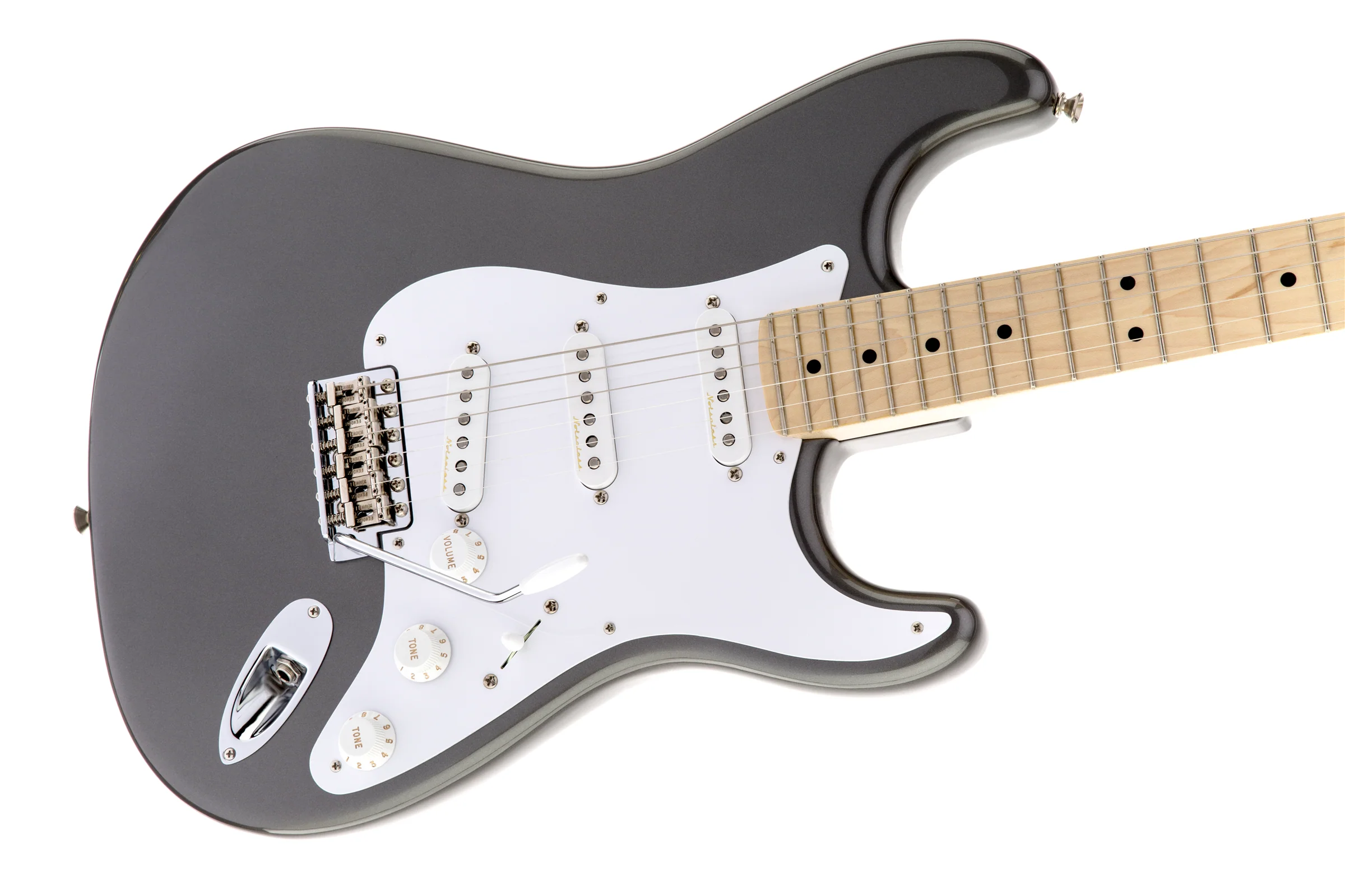 Fender Artist Series Eric Clapton Stratocaster Maple "Blackie" Pewter With Case - Image 7