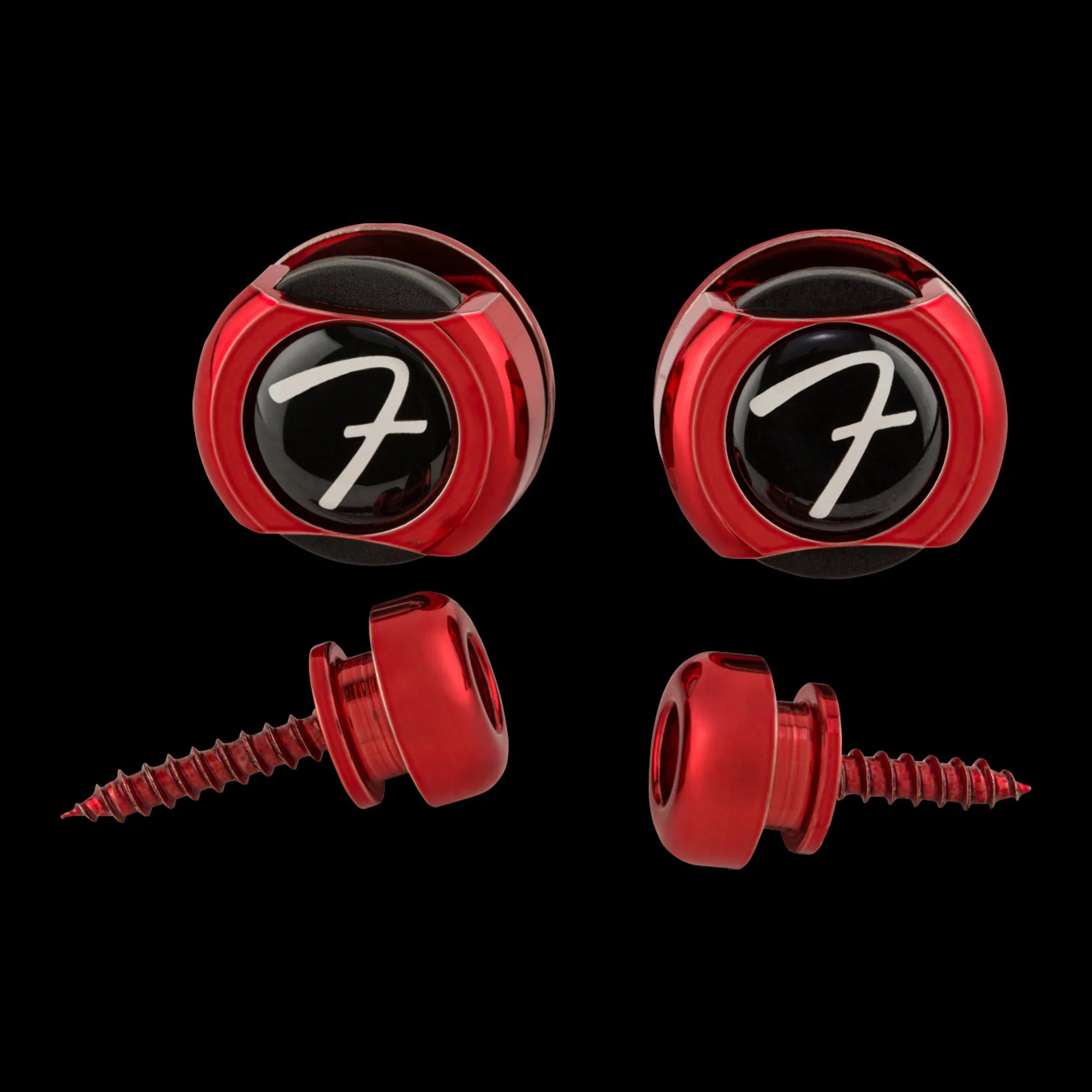 Fender 'F' Locks Infinity Strap Locks Red - Image 5