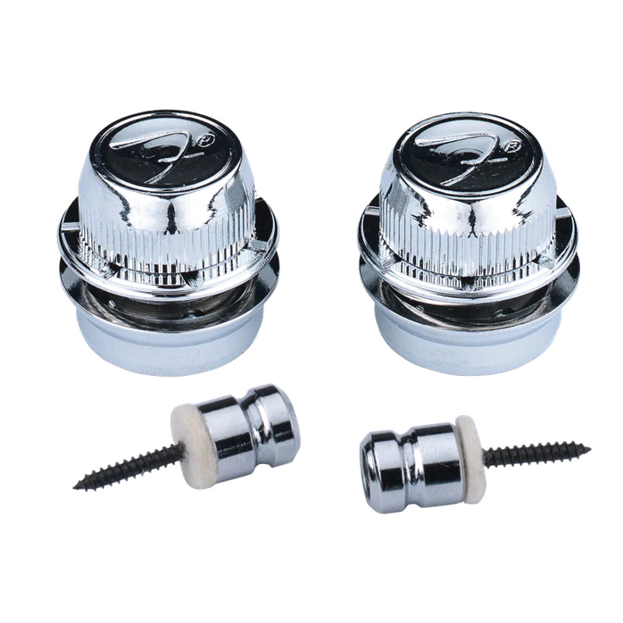 Fender "F" Straplocks Chrome