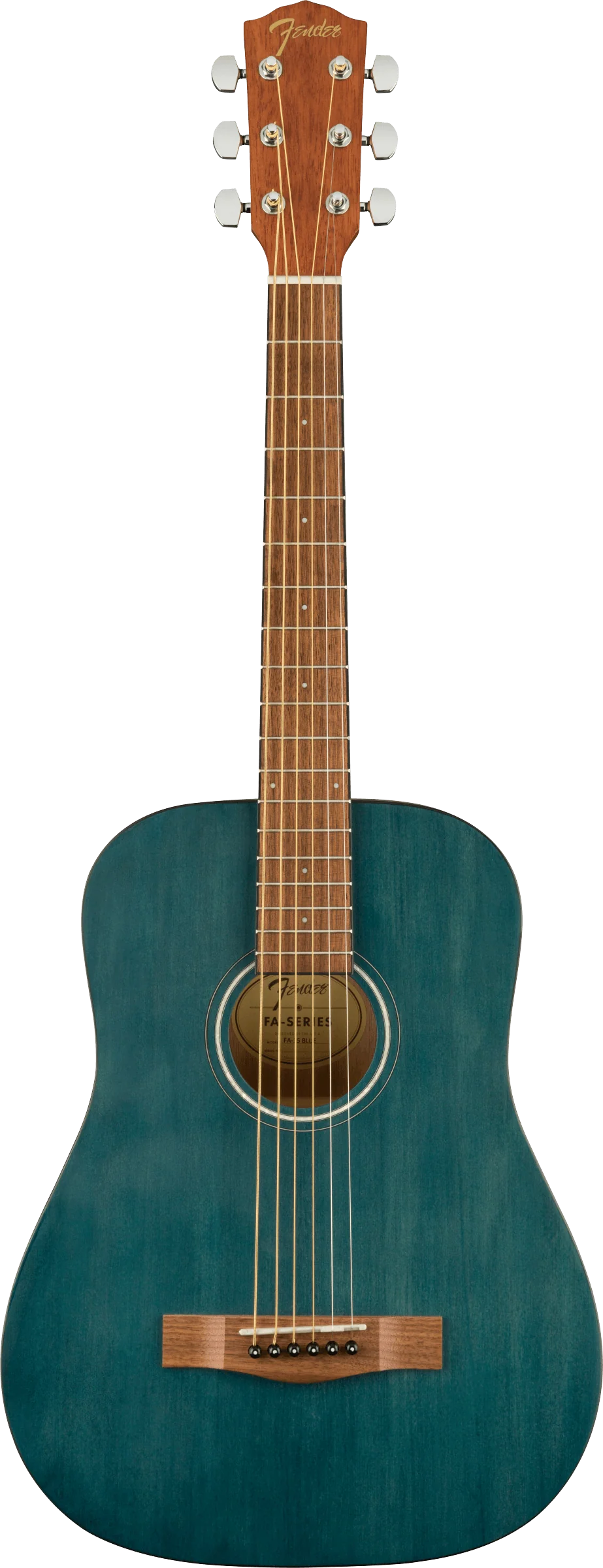 Fender FA-15 3/4 Scale Blue Acoustic Guitar With Gig Bag - Image 2