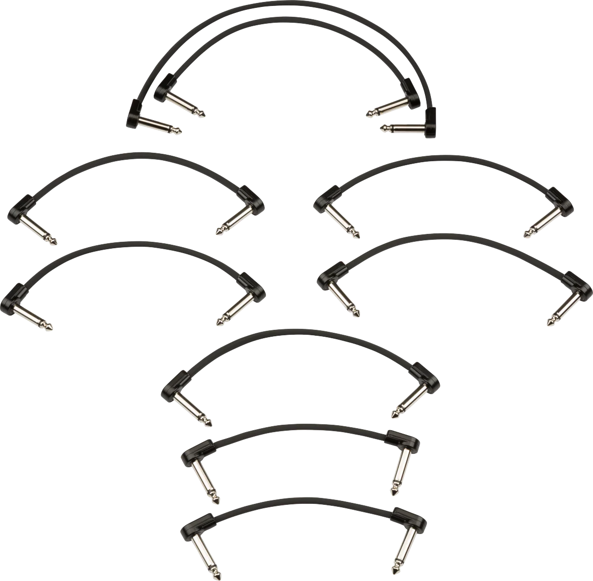 Fender Blockchain Patch Cable Kit Black Small Cables - Image 2