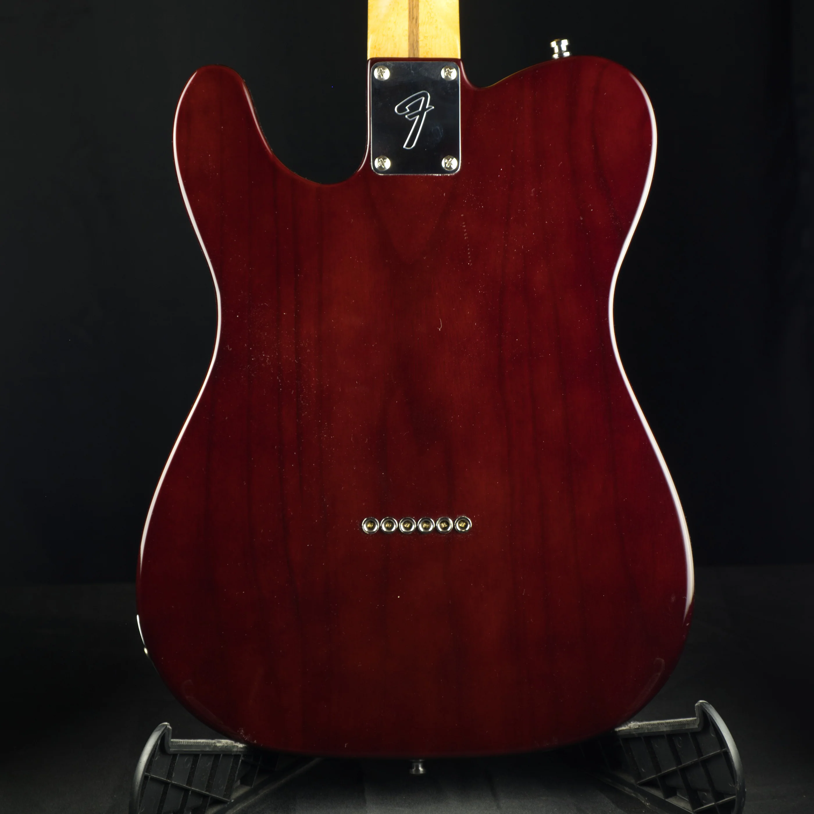 Pre Owned Fender American Design Select Carved Maple Top Telecaster Flame Maple Amber Sunburst - Image 7