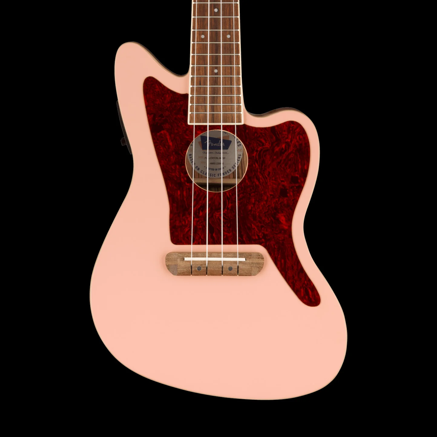 Fender Fullerton Jazzmaster Ukulele Shell Pink