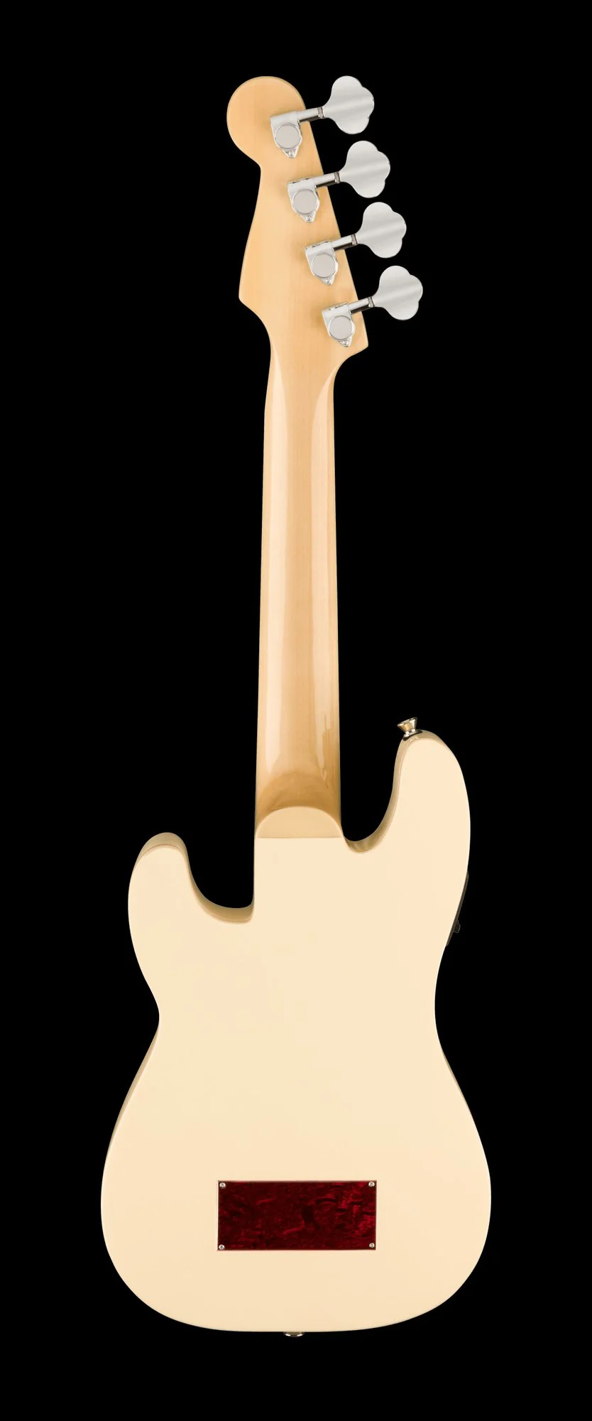 Fender Fullerton Precision Bass Uke Walnut Fingerboard Tortoiseshell Pickguard Olympic White - Image 3
