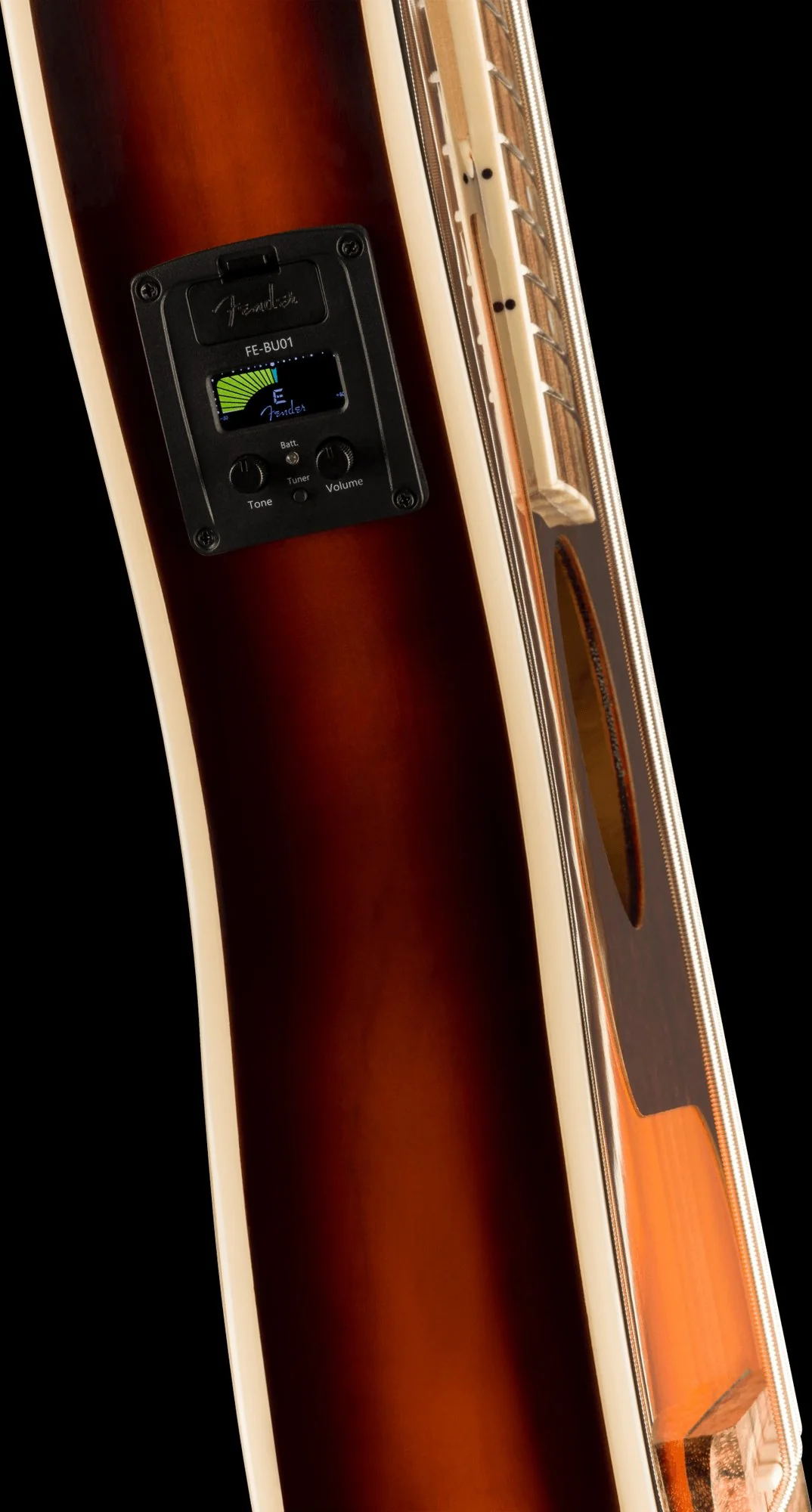Fender Fullerton Precision Bass Ukulele 3-Color Sunburst - Image 9