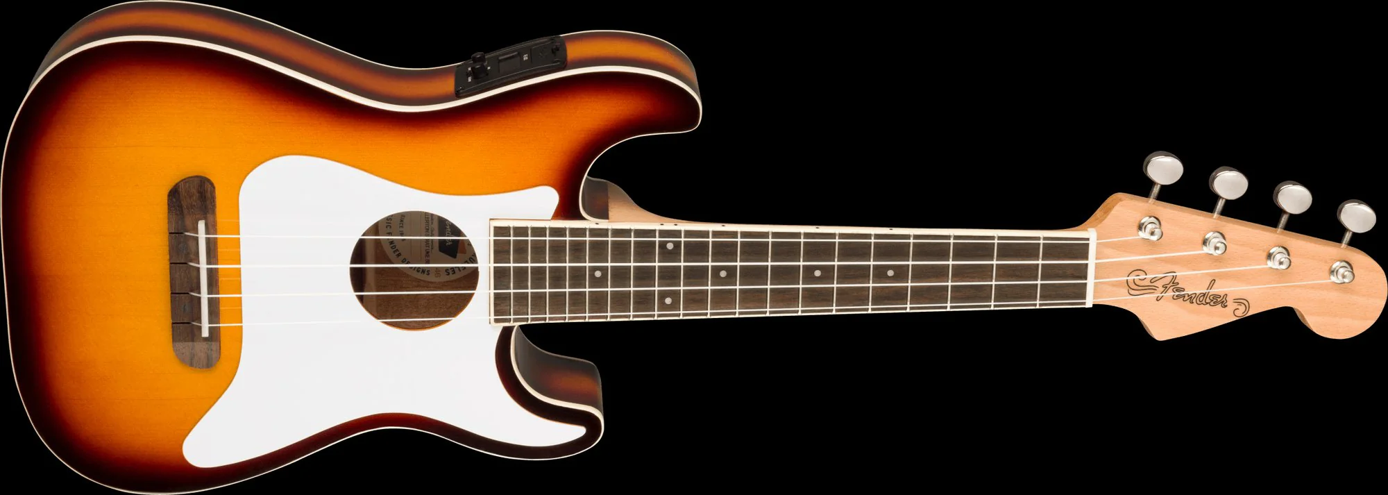 Fender Fullerton Strat Concert Uke Sunburst - Image 4
