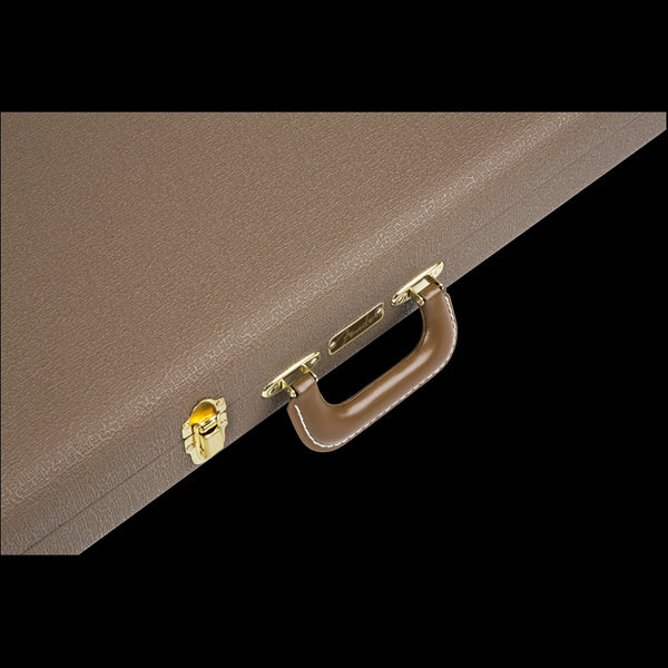 Fender G&G Deluxe Jaguar/Jazzmaster/Toronado/Jagmaster Hardshell Case Brown with Gold Plush Interior - 996118422 - Image 2