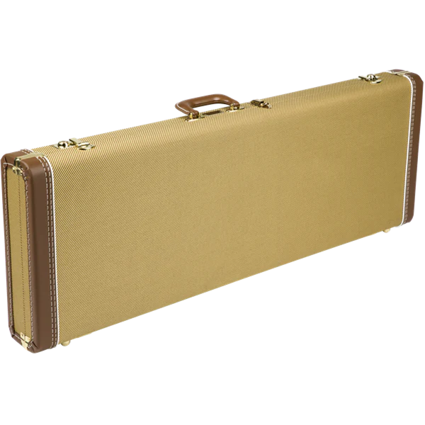 Fender G&G Deluxe Strat/Tele Hardshell Case Tweed with Red Poodle Plush Interior