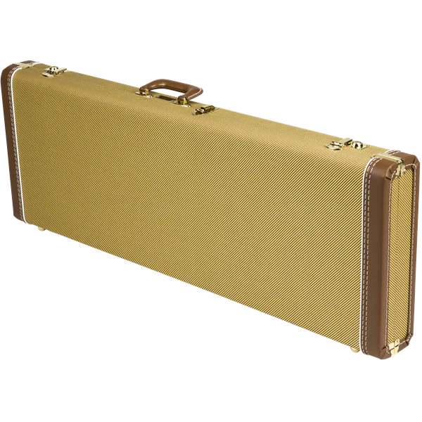 Fender G&G Deluxe Strat/Tele Hardshell Case Tweed with Red Poodle Plush Interior - Image 2