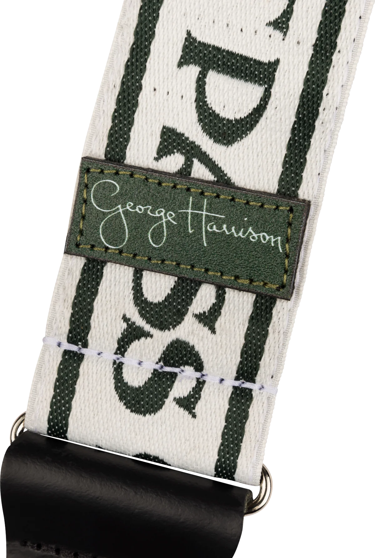Fender George Harrison All Things Must Pass Logo Strap White/Black 2" Strap - Image 4