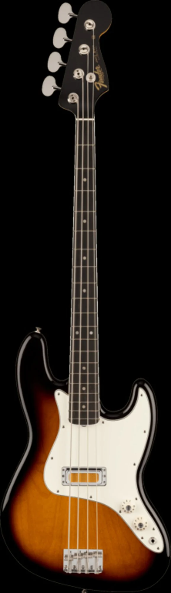 Fender Gold Foil Jazz Bass Ebony Fingerboard 2-Color Sunburst With Gig Bag - Image 2