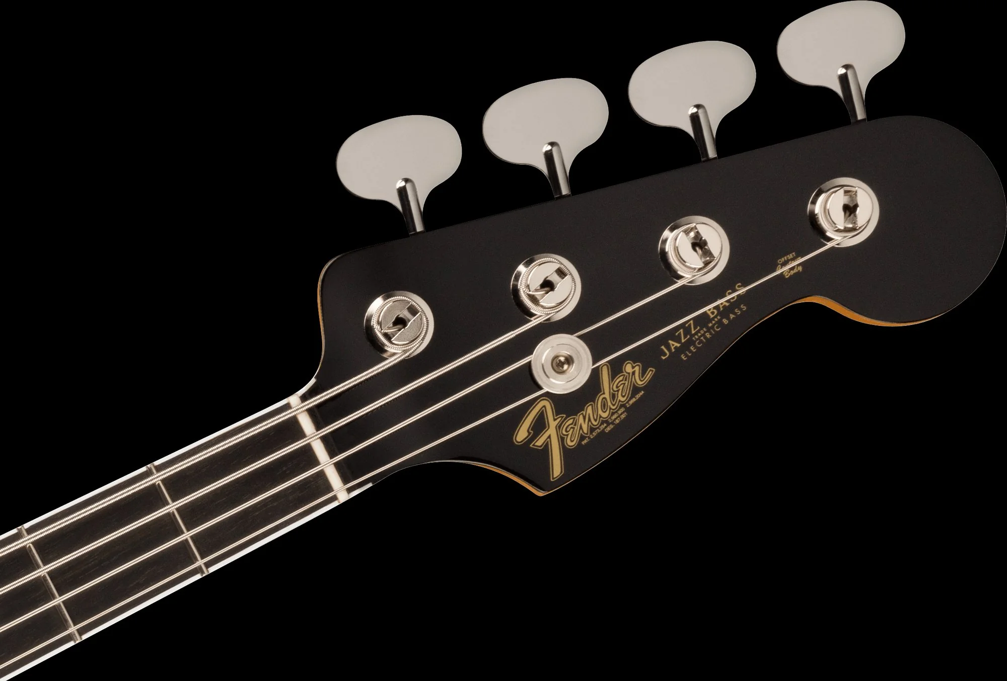 Fender Gold Foil Jazz Bass Ebony Fingerboard 2-Color Sunburst With Gig Bag - Image 6