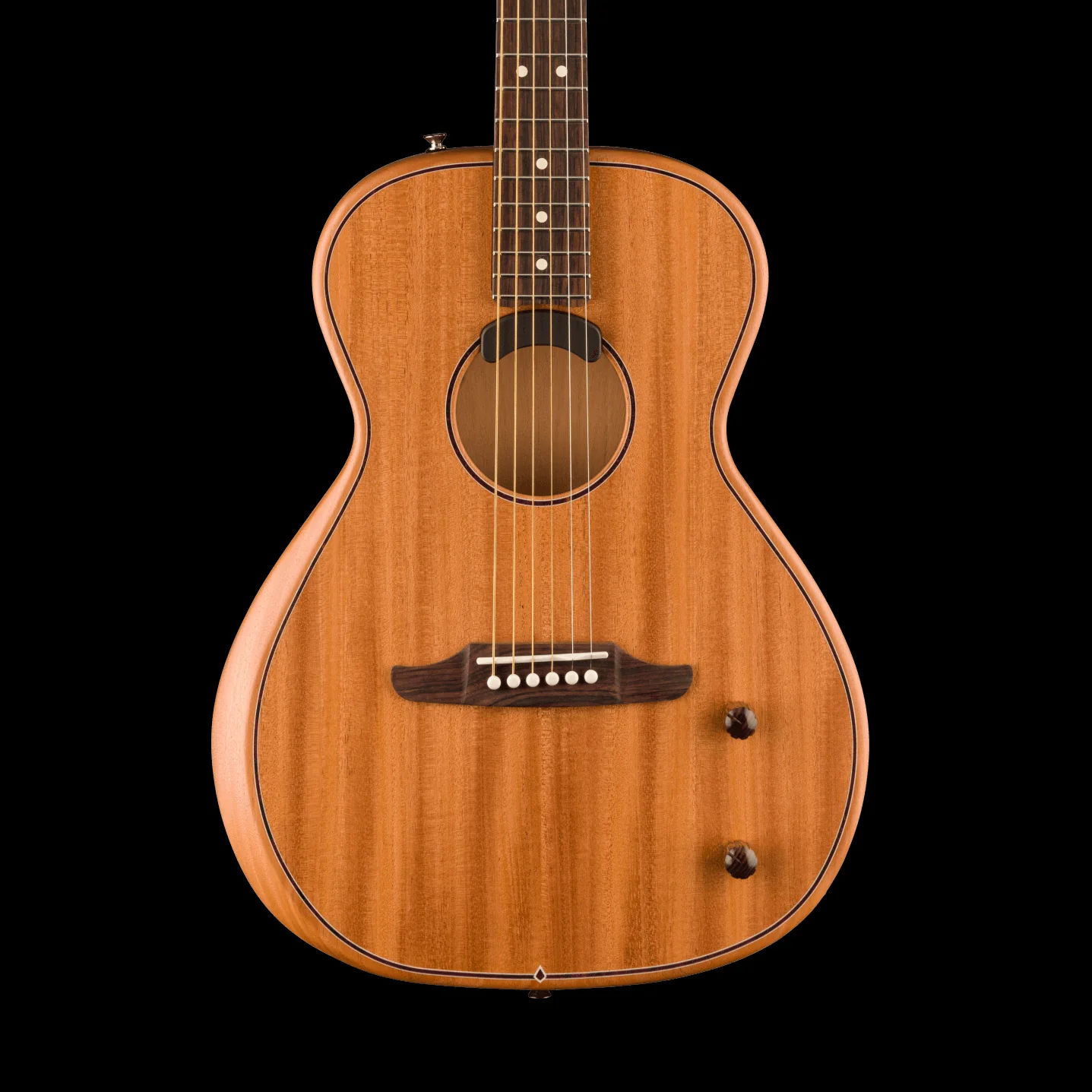 Fender Highway Series Parlor All-Mahogany Acoustic Guitar With Gig Bag