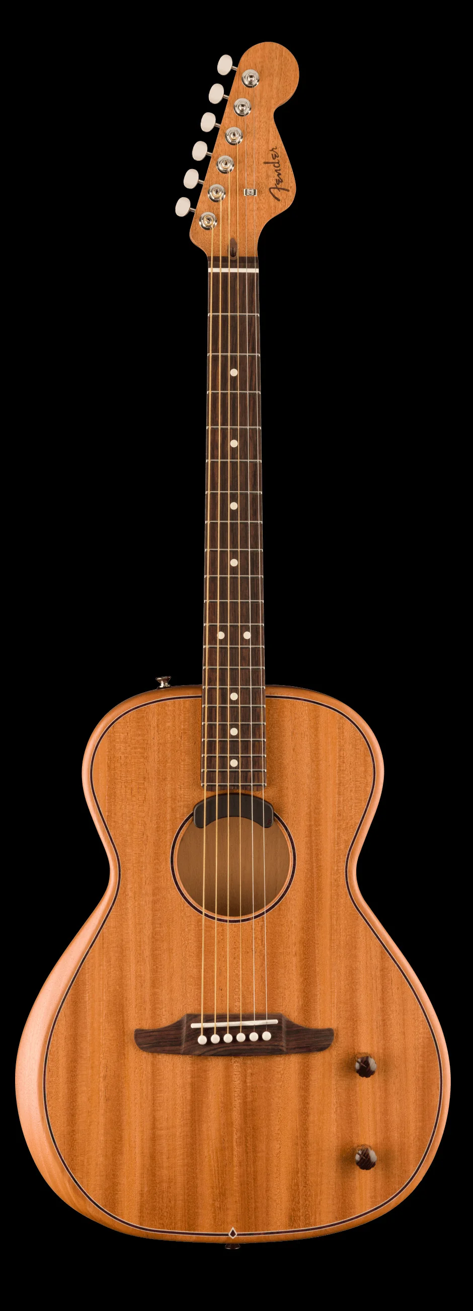 Fender Highway Series Parlor All-Mahogany Acoustic Guitar With Gig Bag - Image 3