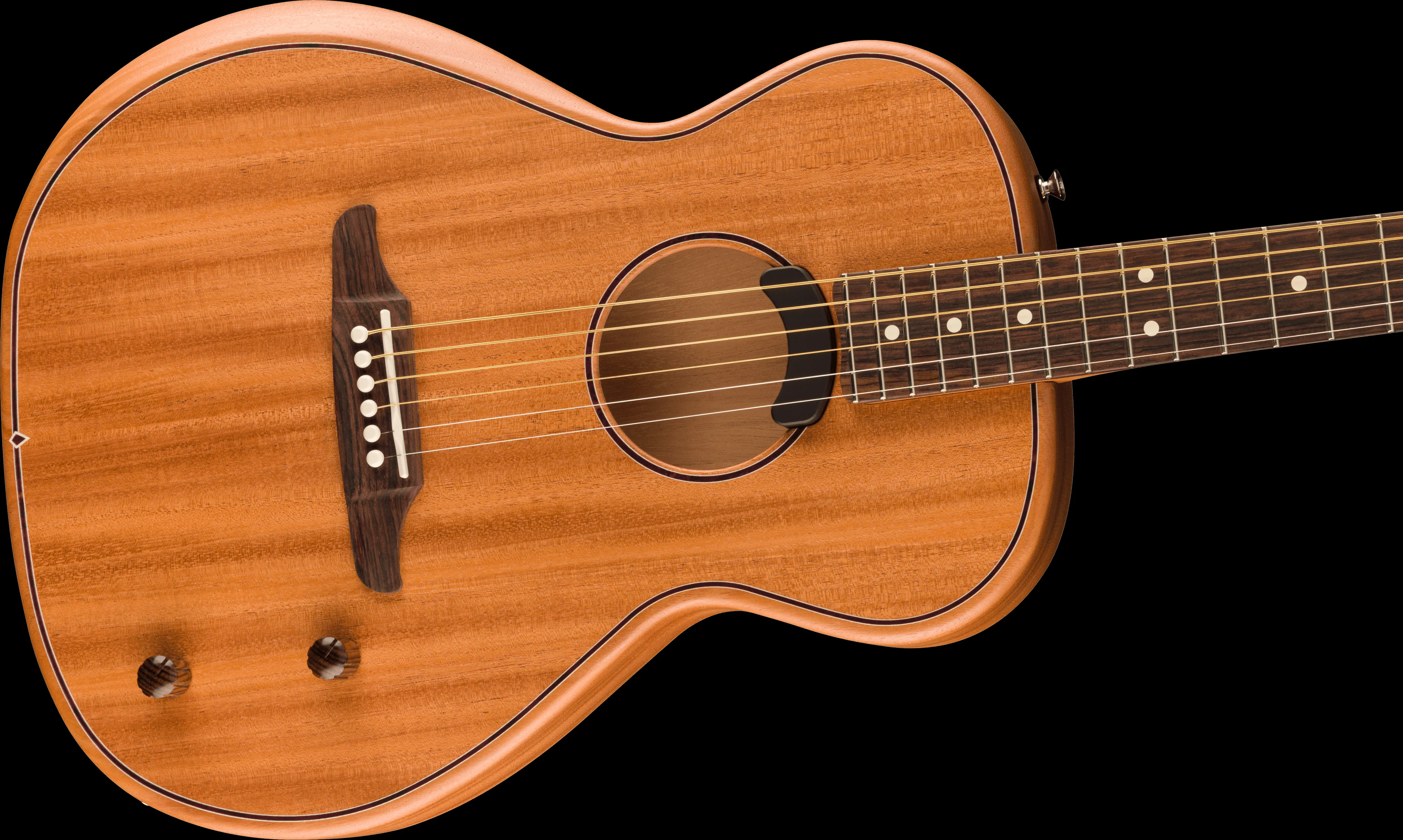 Fender Highway Series Parlor All-Mahogany Acoustic Guitar With Gig Bag - Image 5