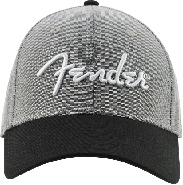 Fender Hipster Dad Hat Gray and Black One Size Fits Most - Image 3