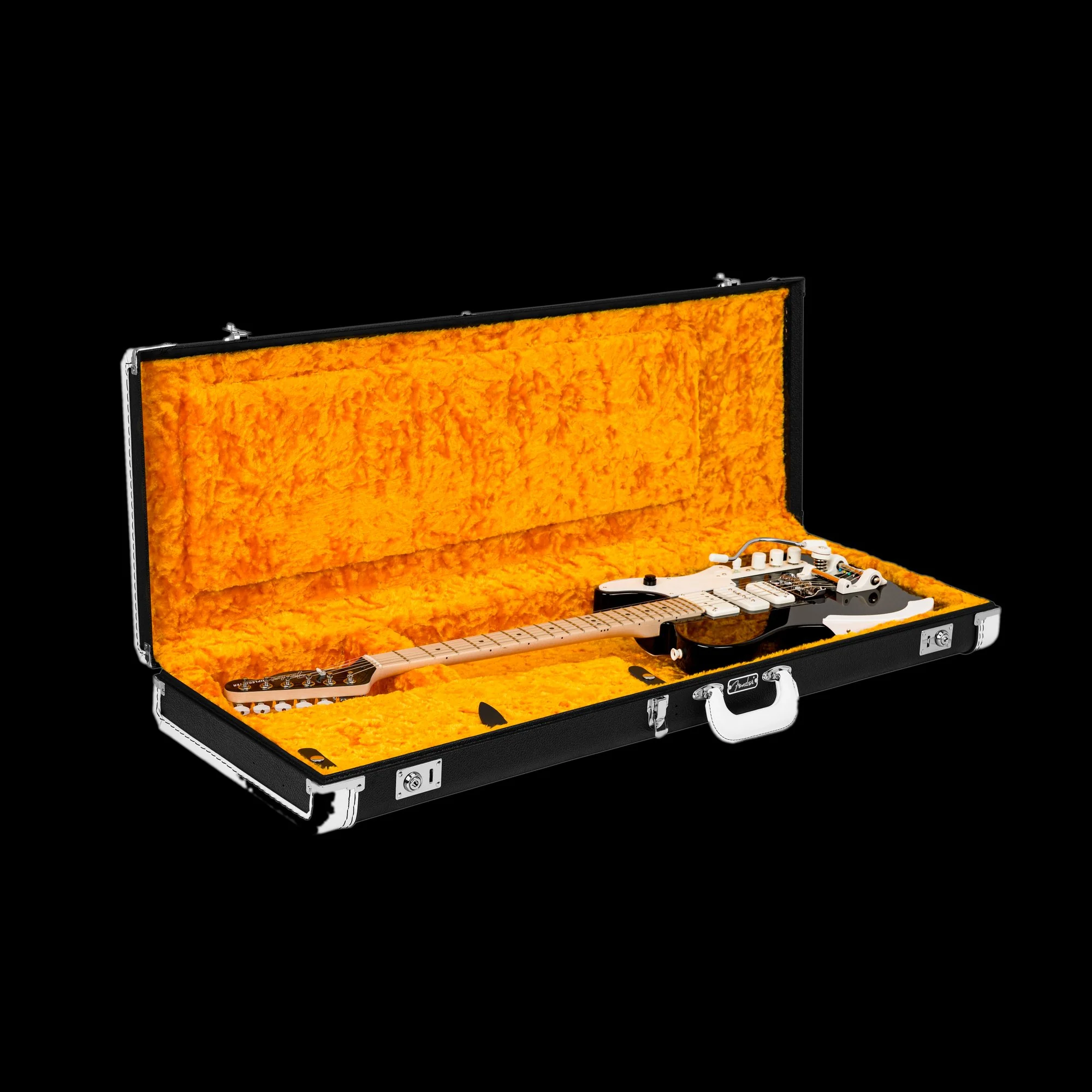 Fender Jack White Triplecaster Maple Fingerboard Black (Chambered) With Case - Image 7