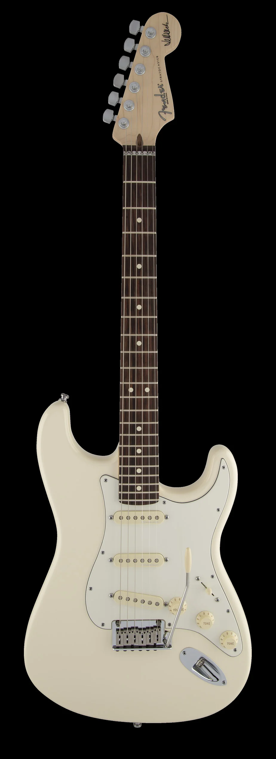 Fender Artist Series Jeff Beck Stratocaster Olympic White with Case - Image 2