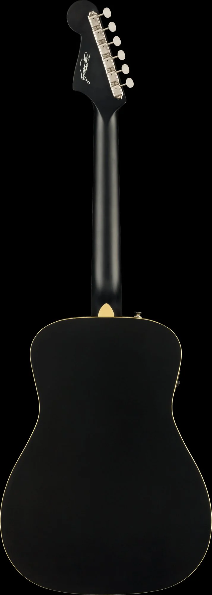 Fender Joe Strummer Campfire Matte Black Acoustic Electric Guitar with Gig Bag - Image 7