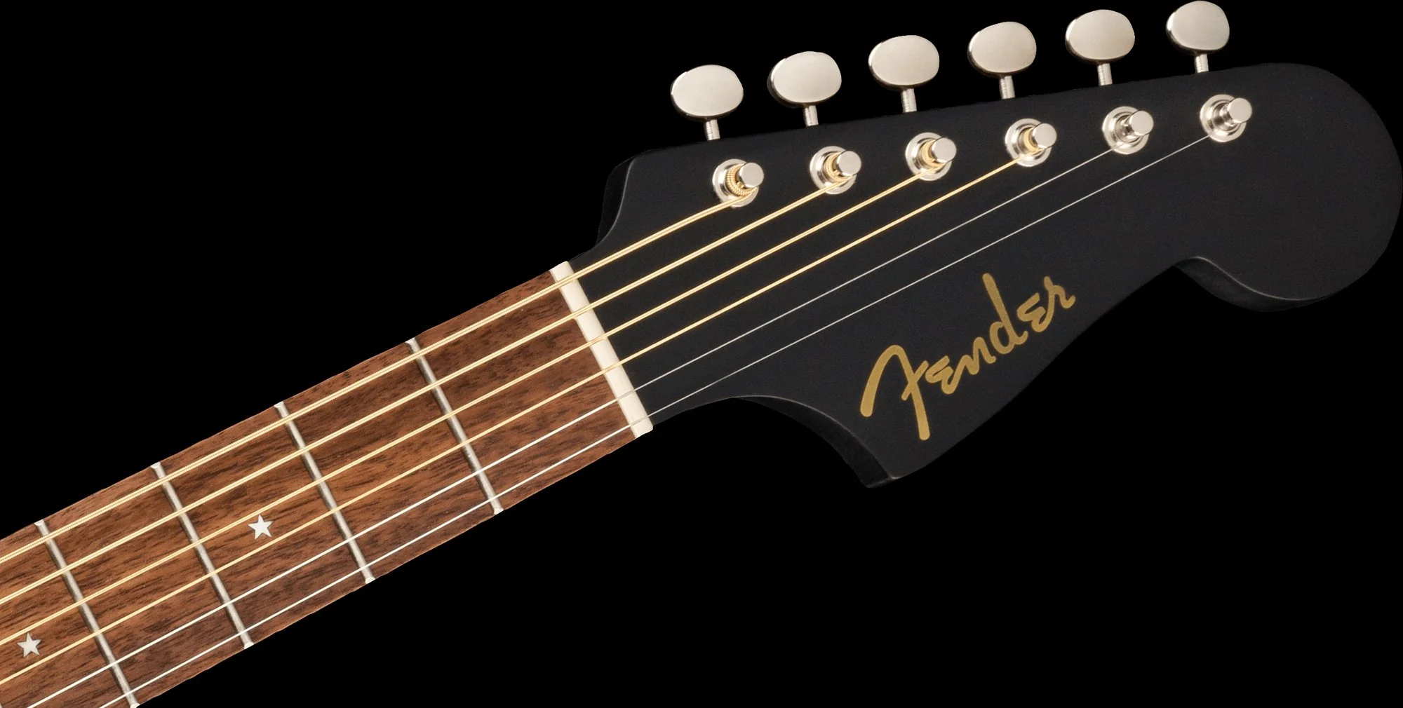 Fender Joe Strummer Campfire Matte Black Acoustic Electric Guitar with Gig Bag - Image 9