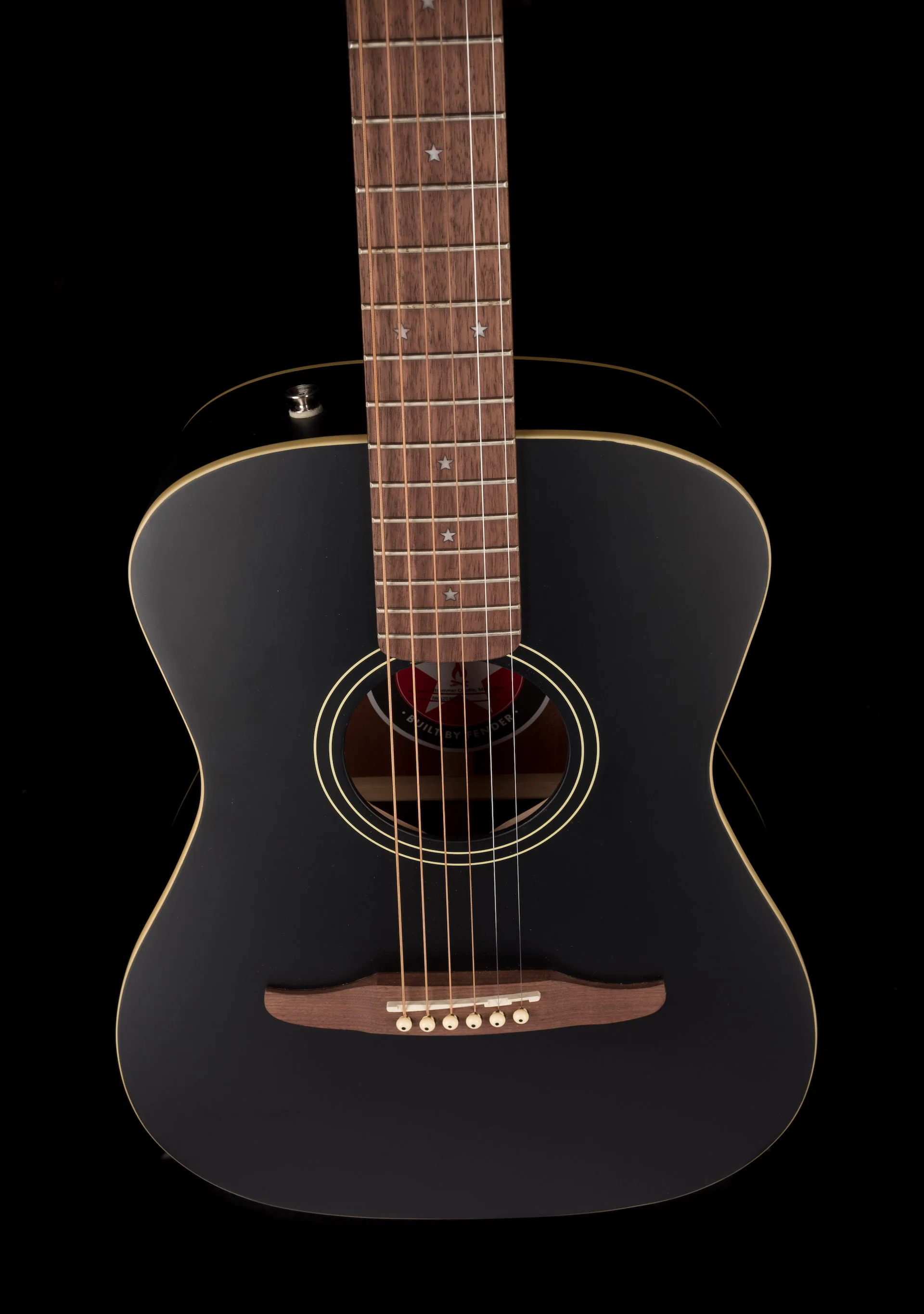 Fender Joe Strummer Campfire Matte Black with Gig Bag - Image 4