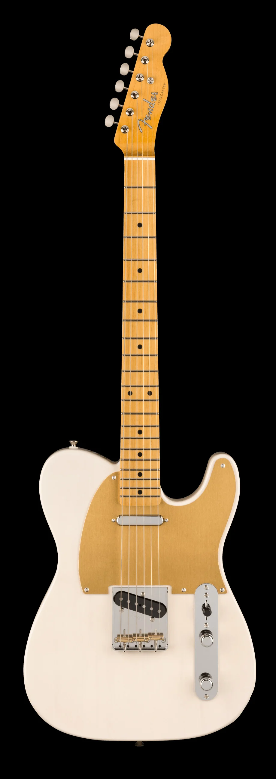 Fender JV Modified '50s Telecaster Maple Board White Blonde Guitar With Gig Bag - Image 2