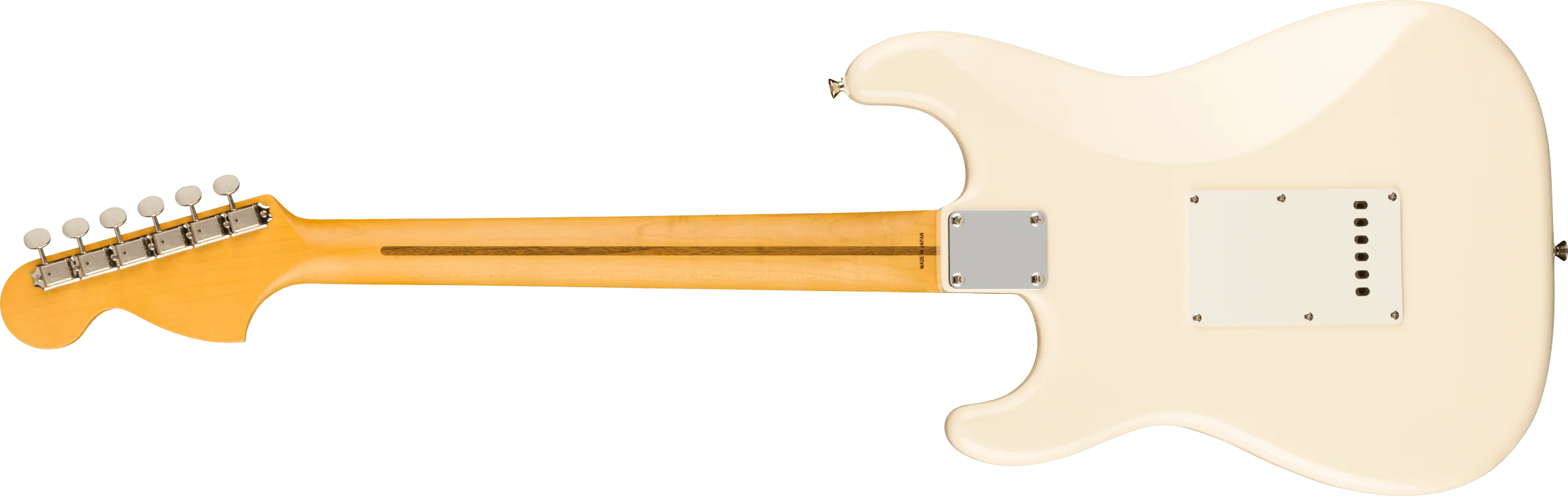Fender JV Modified '60s Stratocaster  Maple Fingerboard Olympic White Electric Guitar With Gig Bag - Image 7