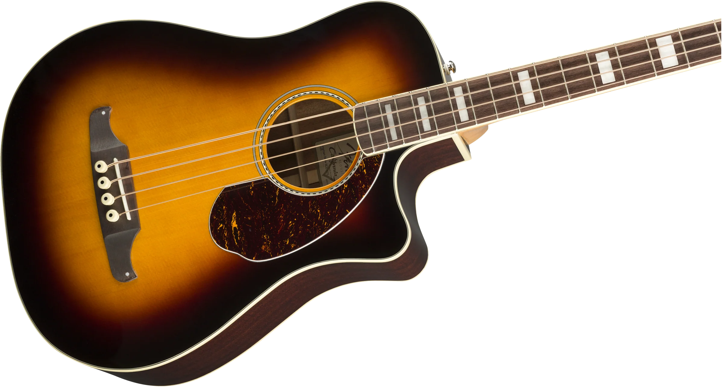 Fender Kingman Bass SCE Acoustic‑Electric Bass 3‑Color Sunburst - Image 6