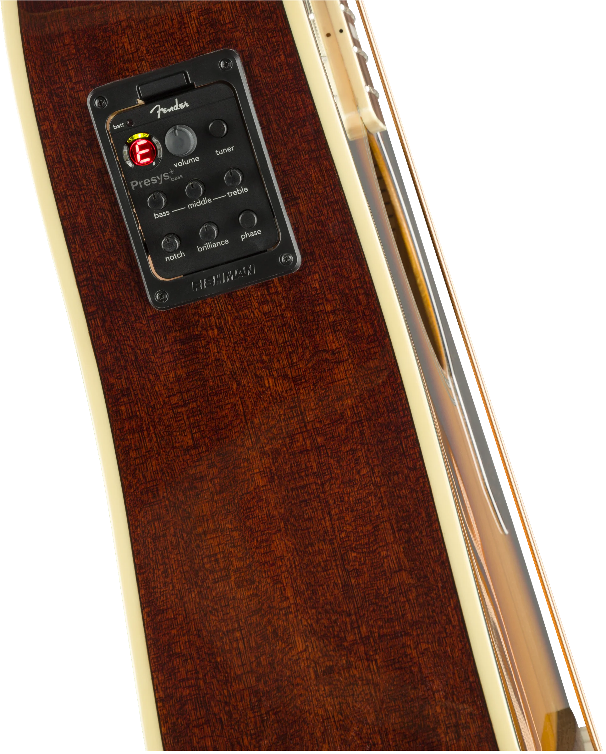 Fender Kingman Bass SCE Acoustic‑Electric Bass 3‑Color Sunburst - Image 7
