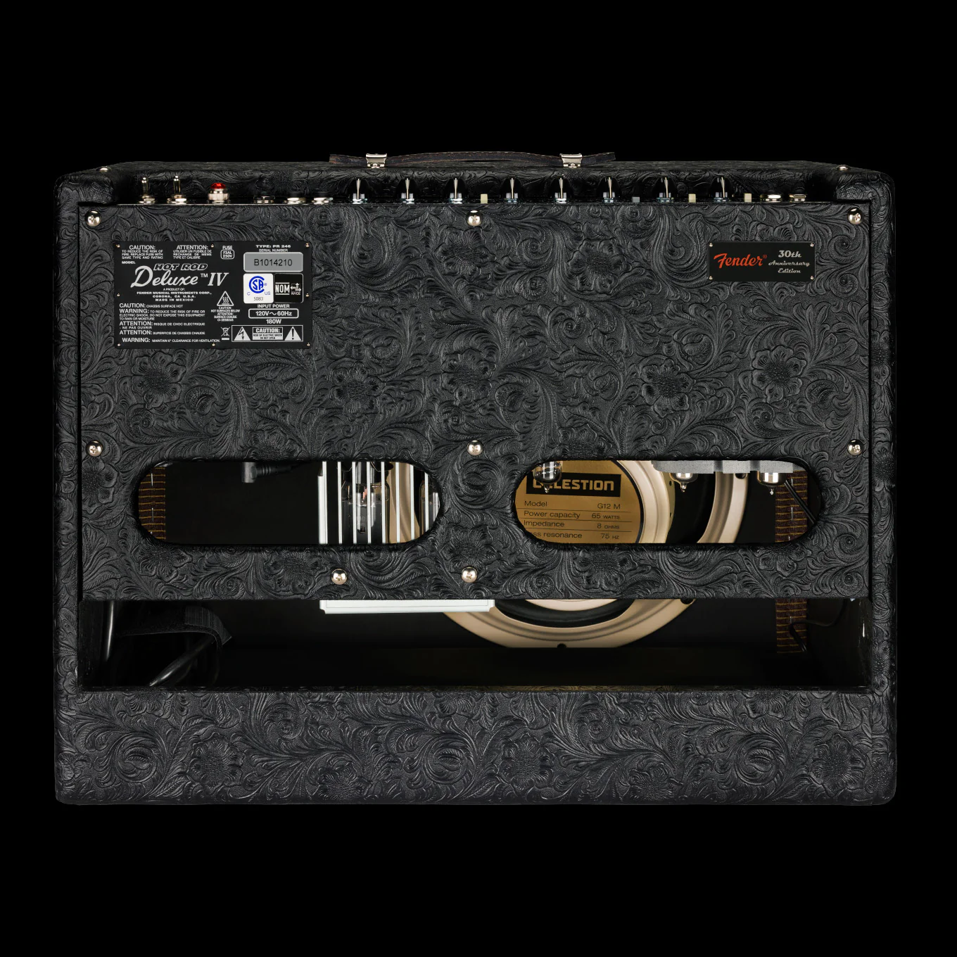 Fender Limited Edition 30th Anniversary Hot Rod Deluxe Black Western Guitar Amp Combo - Image 2