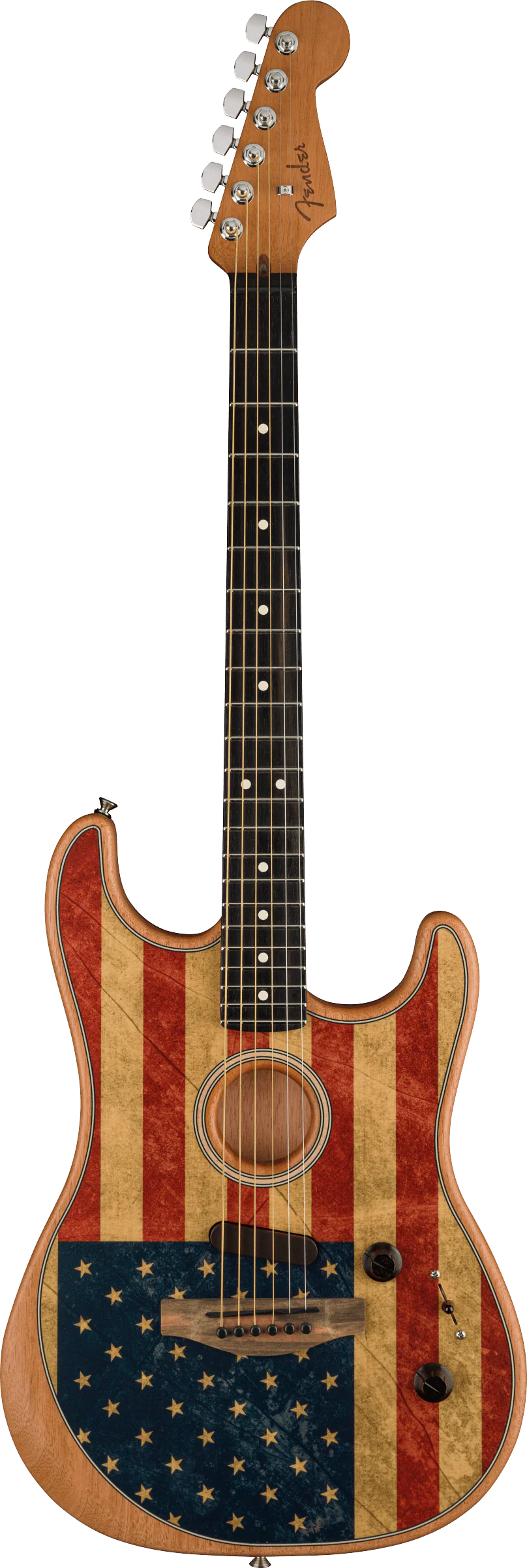 Fender Limited Edition American Acoustasonic Stratocaster American Flag In Stock - Image 2